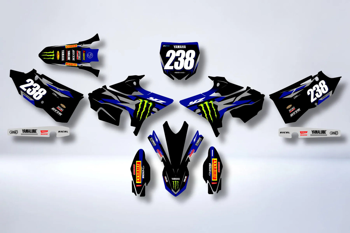 Kit Déco YAMAHA YZ 125 250 R-TECH REVOLUTION 2002-2021 - Factory