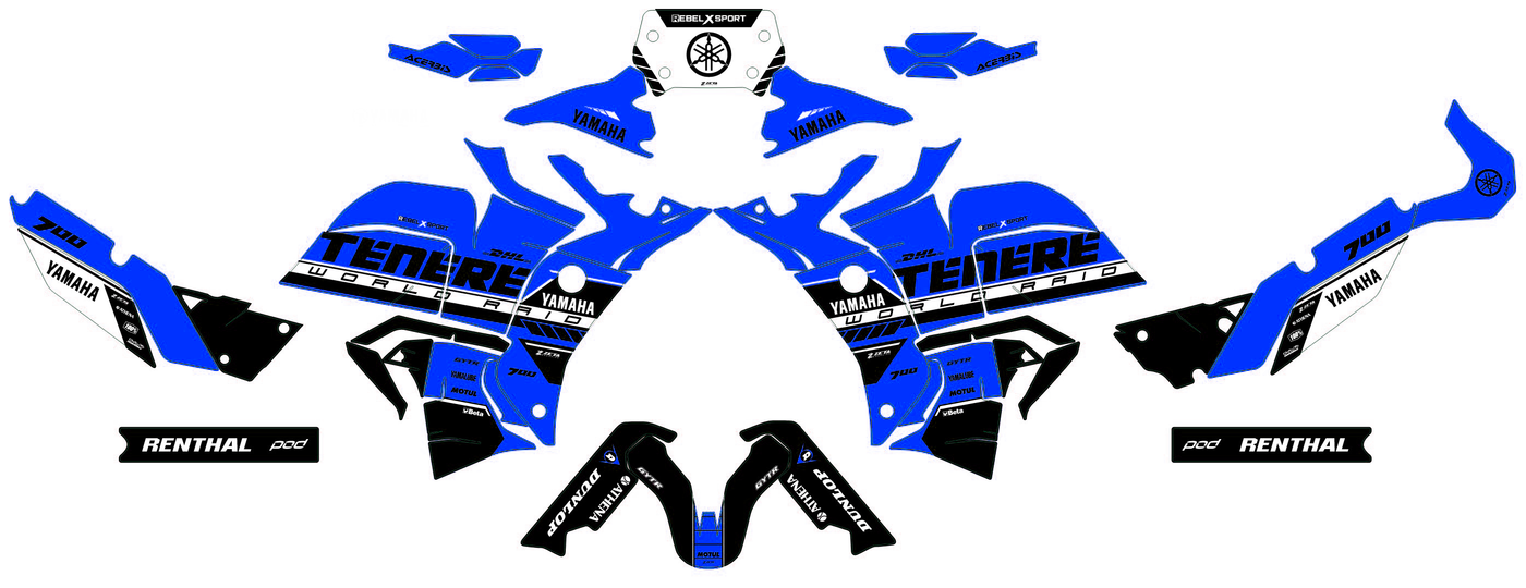 Kit Déco Yamaha 700 TENERE WORLD RAID - APEX