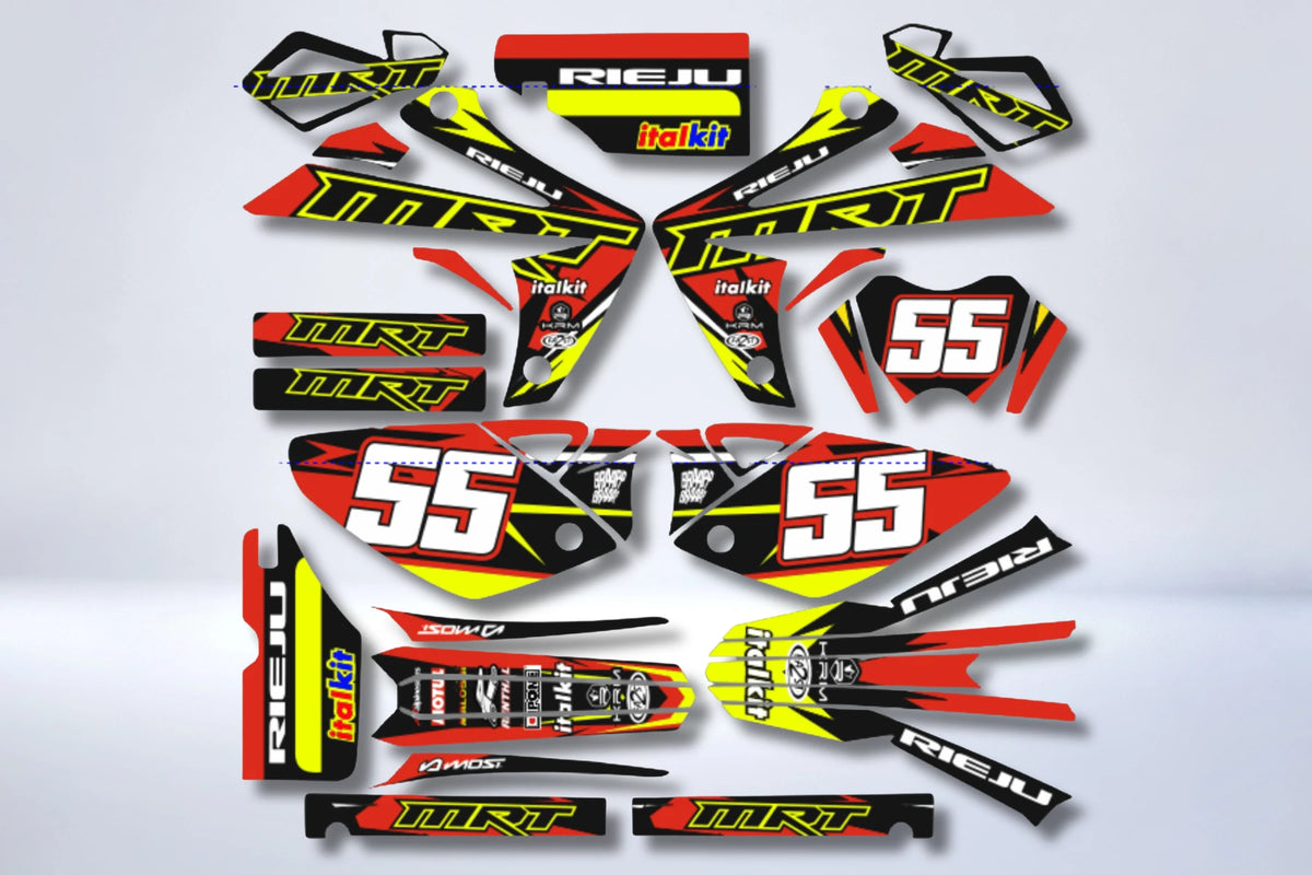 RIEJU MRT 2009-2021 graphics kit - YELLOW