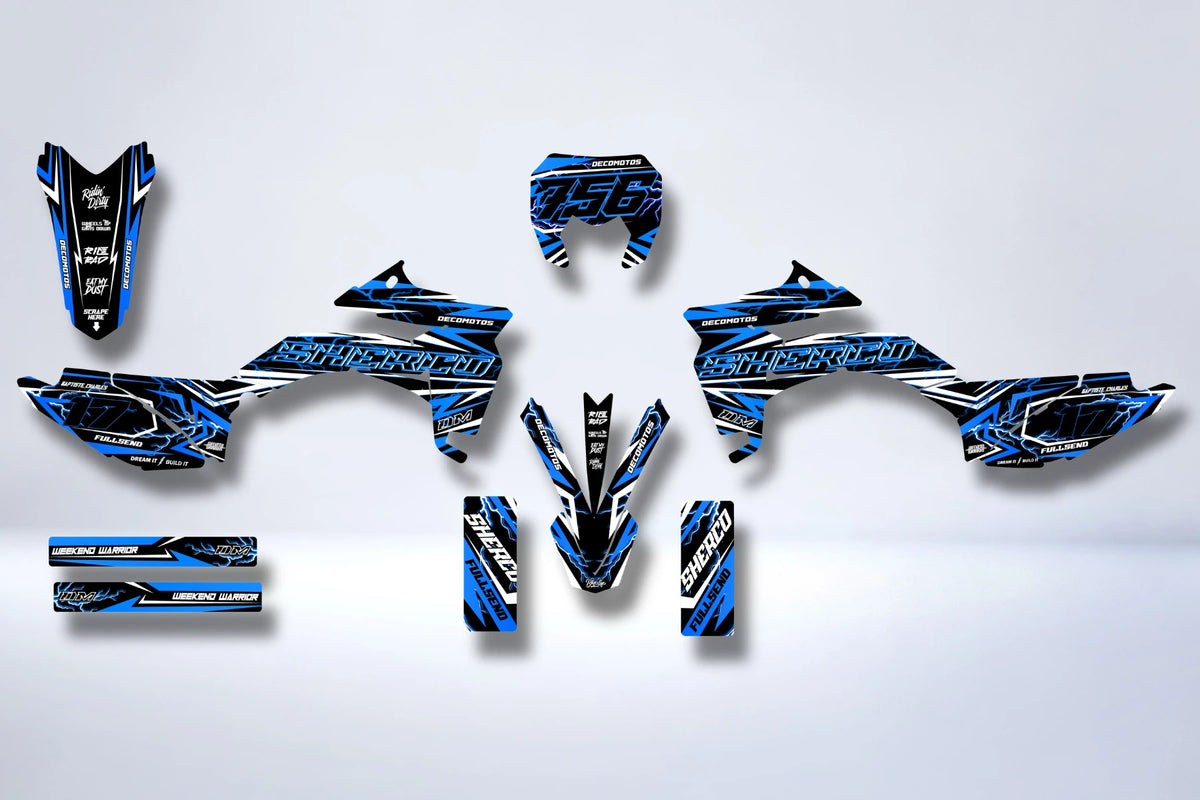 Kit Déco Sherco SE-R SM-R 50cc - STELLAR BLUE WHITE