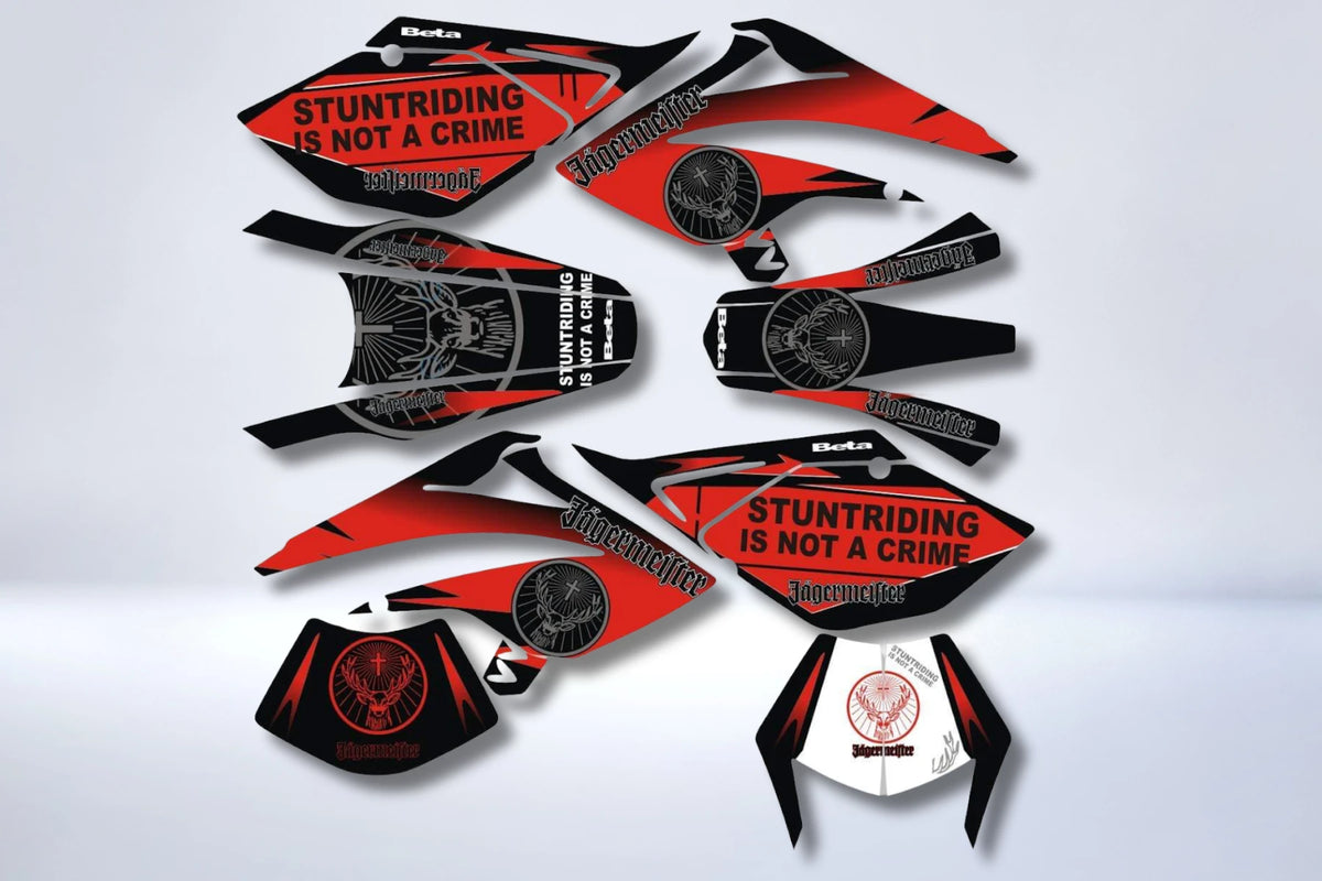 Kit Déco BETA 50 RR 2006-2010 - JAGERMEISTER RED
