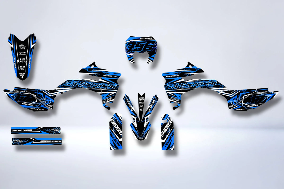 Kit Déco Sherco SE-R SM-R 50cc - STELLAR BLUE WHITE