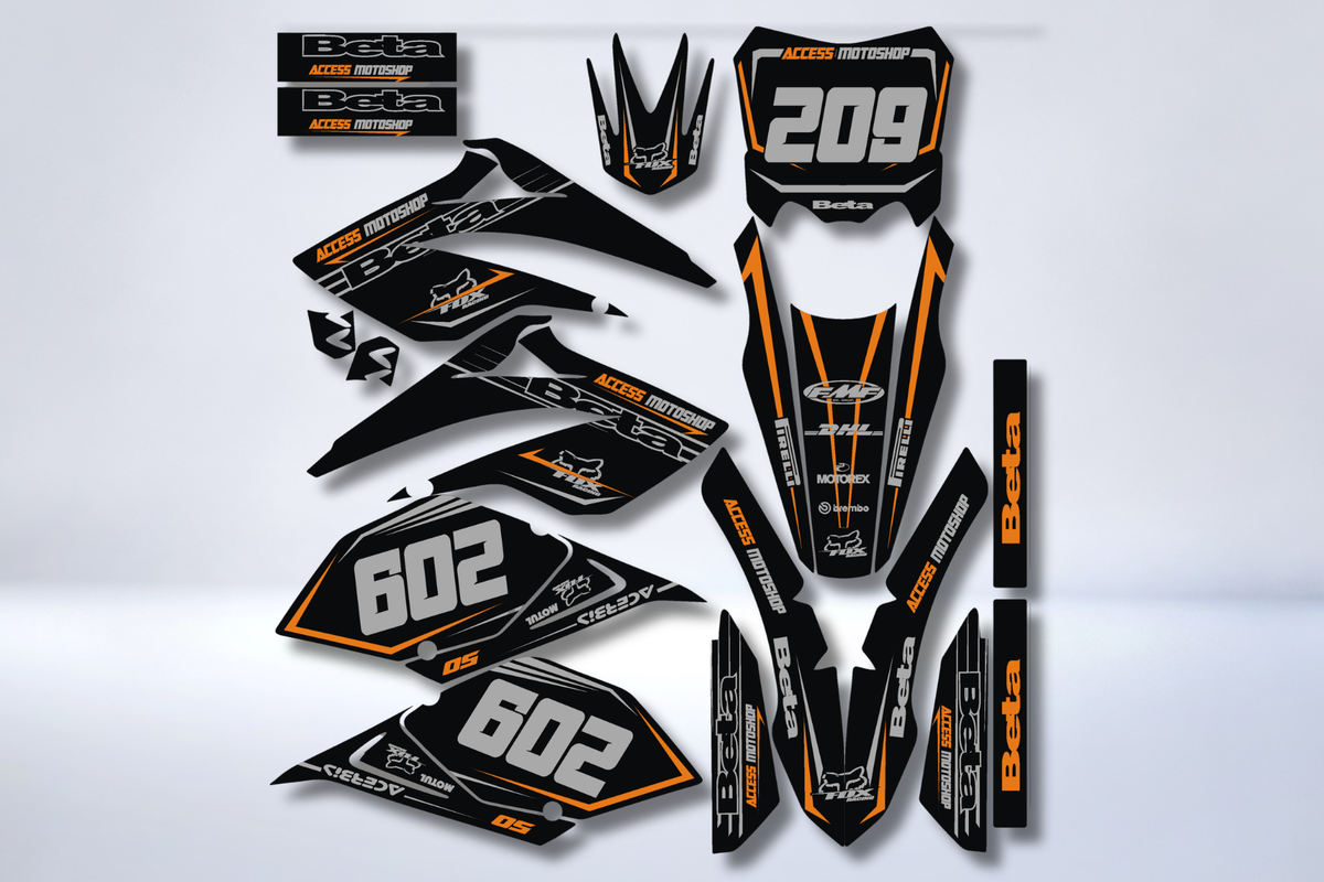 Kit Déco BETA 50 RR 2006-2010 - ORANGE