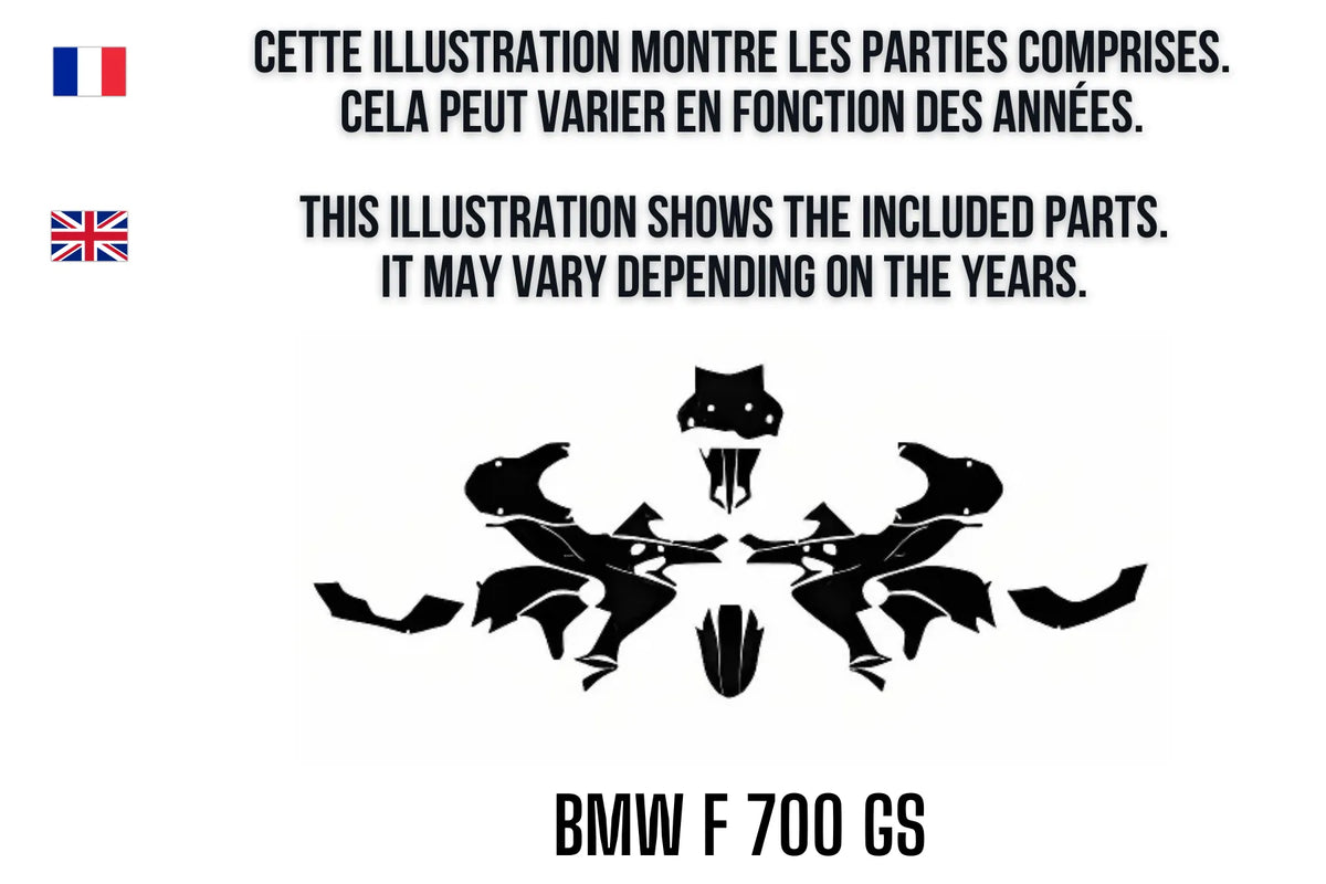 BMW F 700 GS graphics kit 100% custom