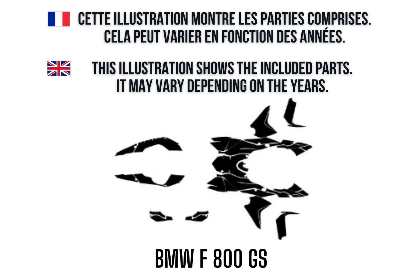 BMW F 800 GS graphics kit 100% custom
