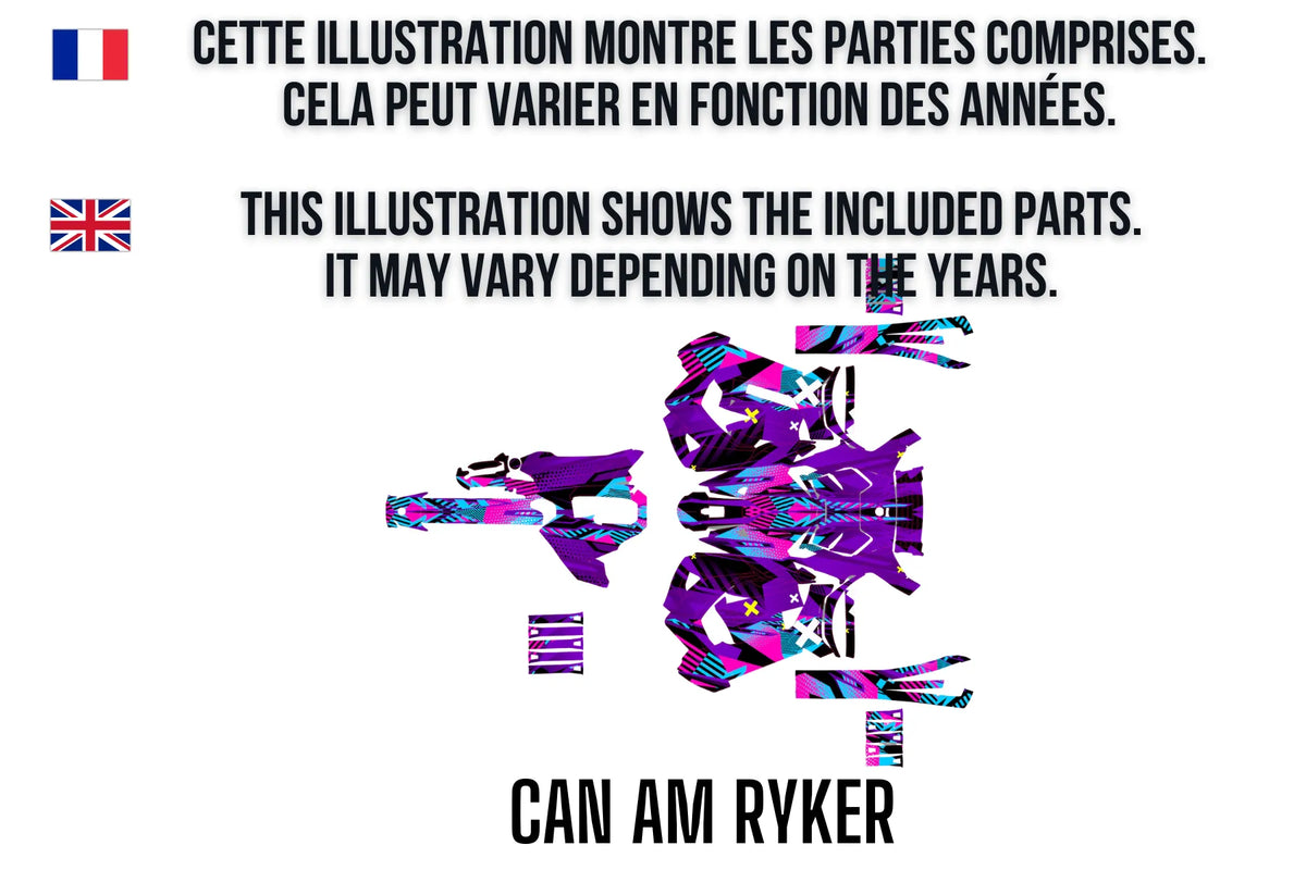 Kit Déco CAN AM RYKER 100% personnalisé