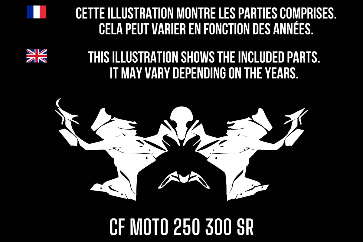 CF MOTO 250 300 SR graphics kit 100% custom