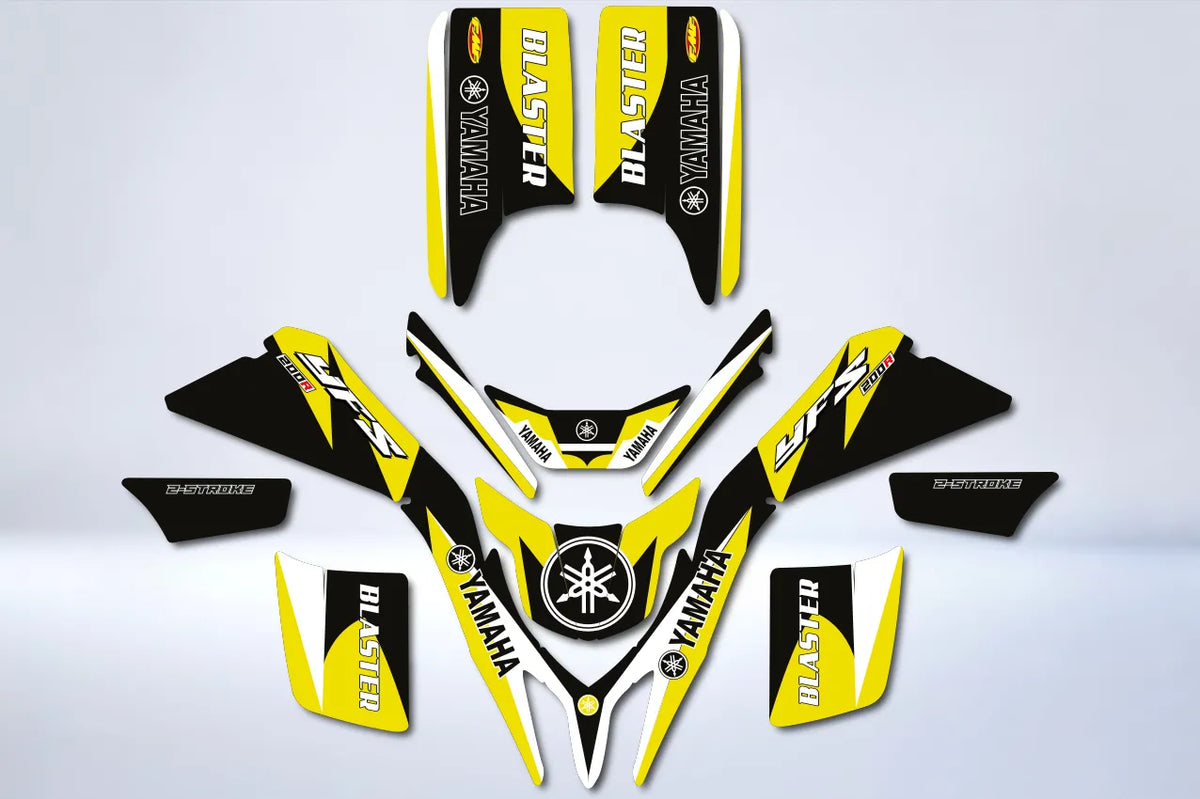 YAMAHA 200 Blaster graphics kit - YELLOW