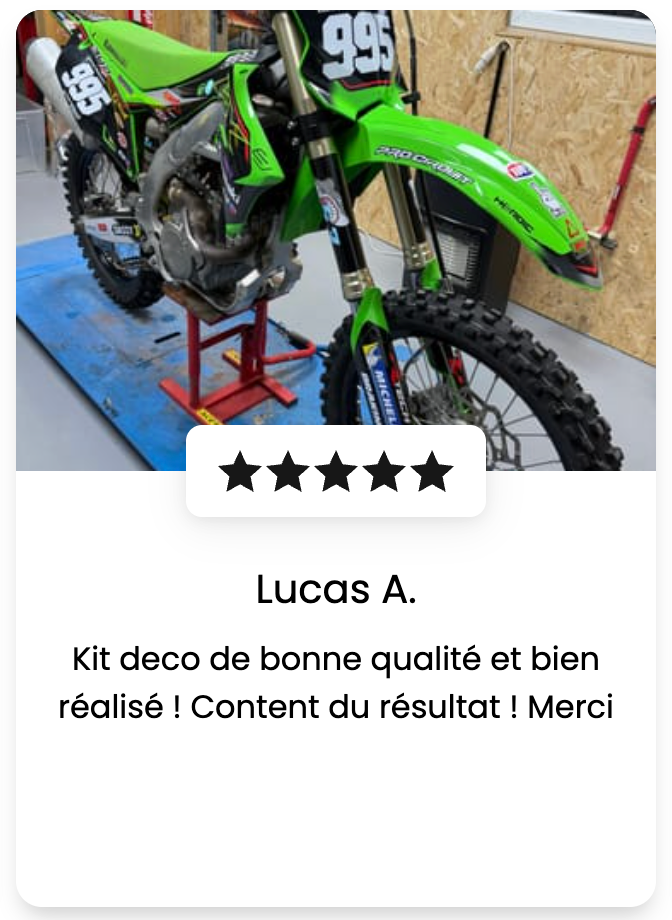Kit Déco Kawasaki KXF 250 2021-2024 & KXF 450 2019-2023 - VORTIQ