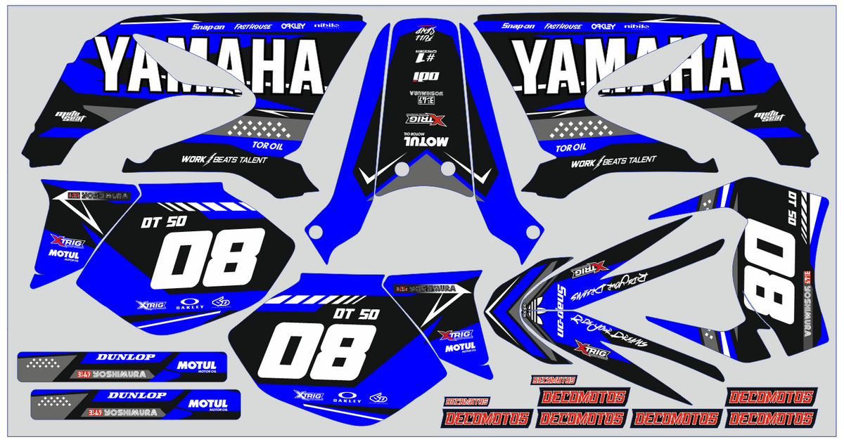 Kit de decoración Yamaha DT 50 2003-2020 - FASTHOUSE