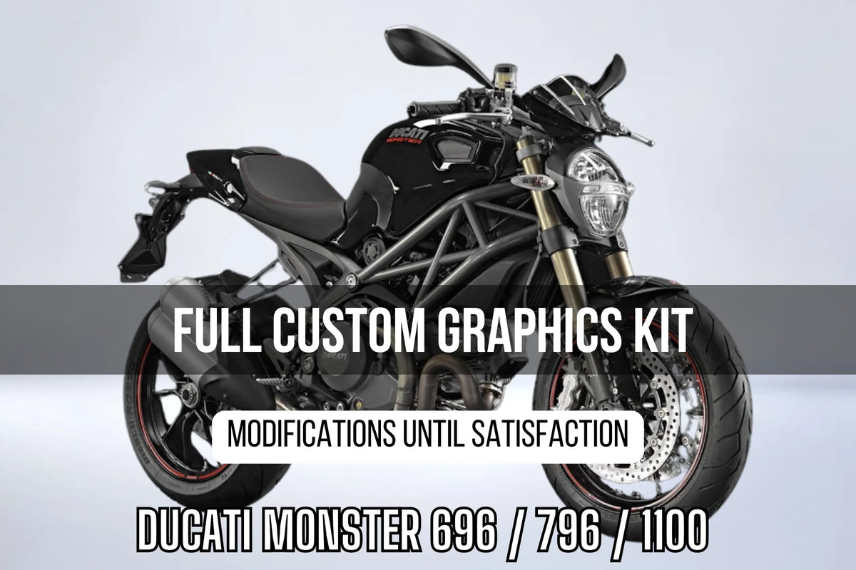Kit Dekor Ducati Monster 696 / 796 / 1100 (2008-2014) 100% individuell
