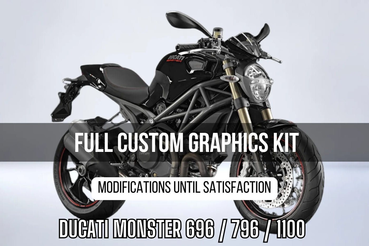 Kit Déco Ducati Monster 696 / 796 / 1100 (2008-2014) 100% personnalisé