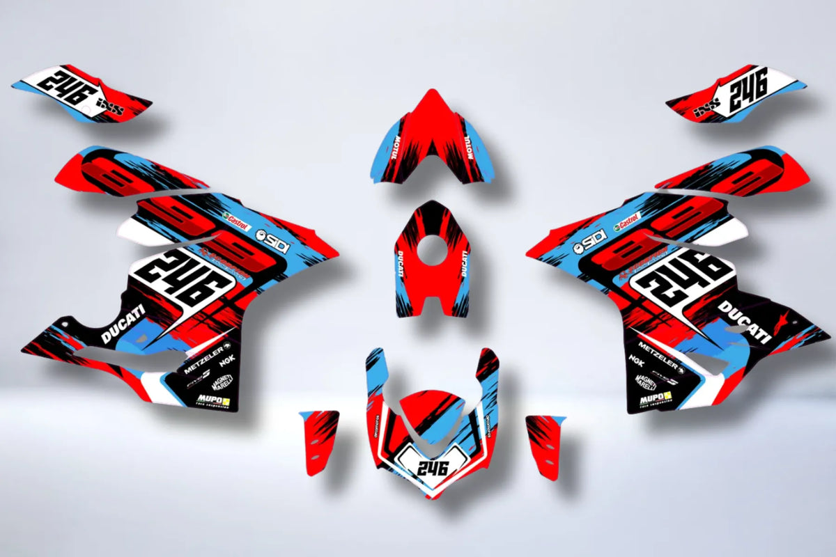 Ducati Panigale 899/1199/1199s 2012-2015 graphics kit - RACE
