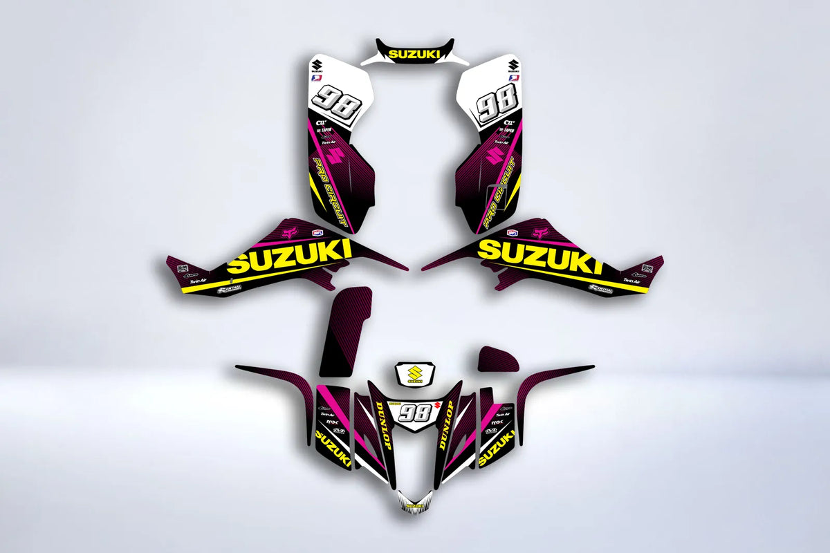 PINK FOX graphics kit - SUZUKI LTZ 400 2003-2008 (carburetor model)