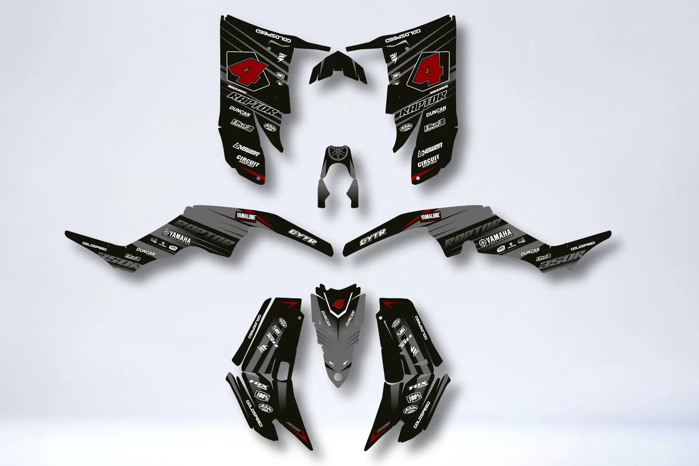 Kit Déco Yamaha YFM 350 Raptor - LYTRIX