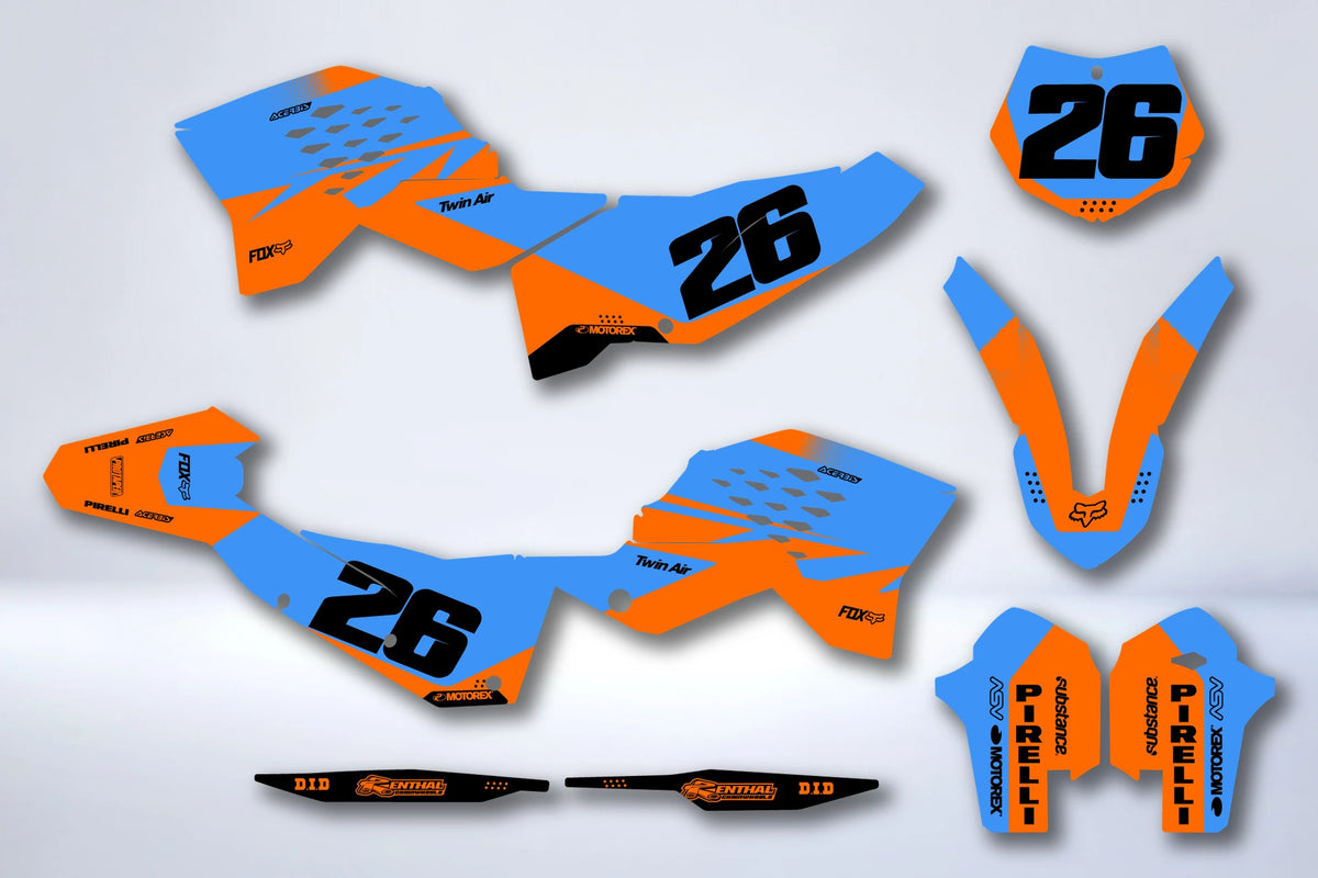 Kit Déco KTM EXC EXC-F SX SX-F 2007-2011 - HELNIS