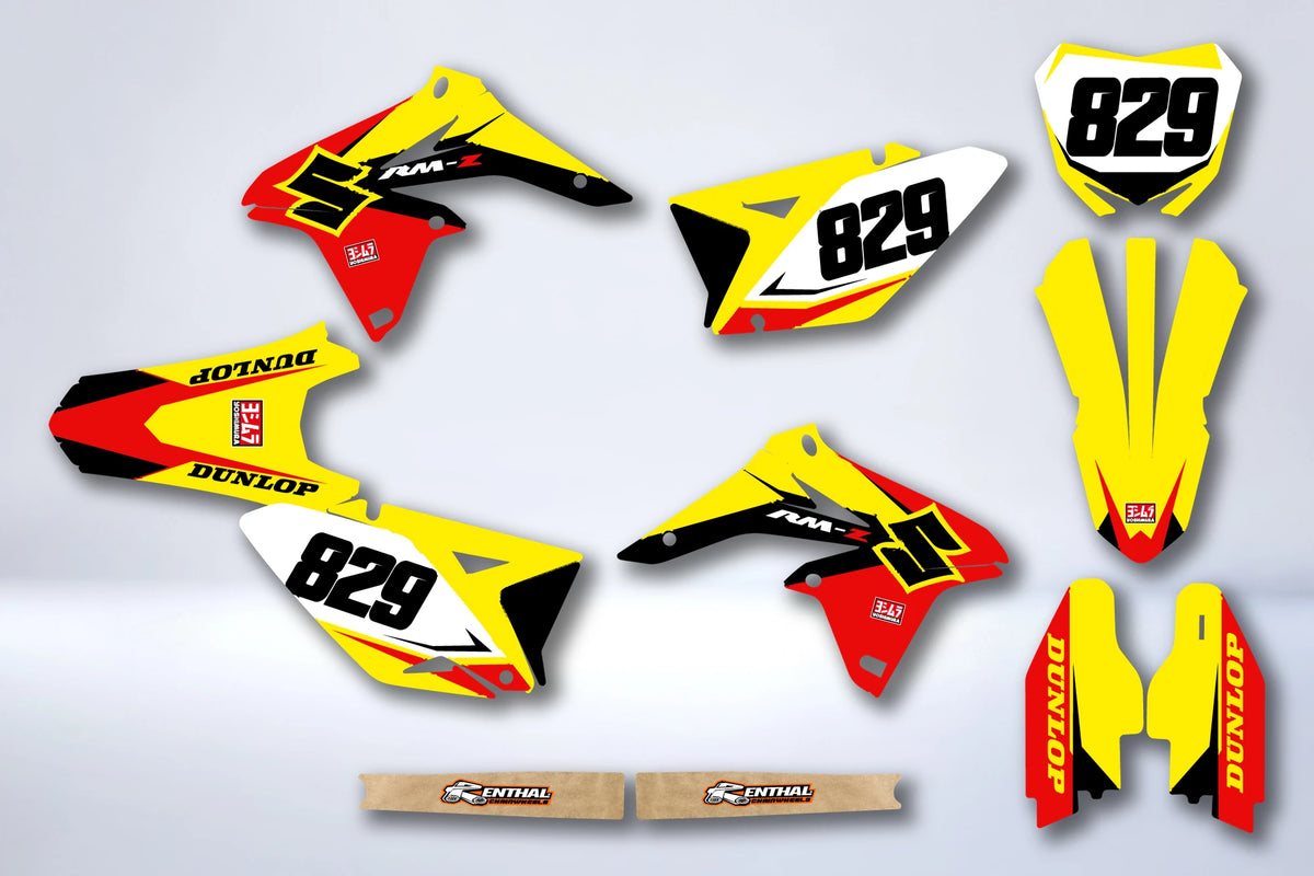 Kit autocolantes SUZUKI RMZ 250 2010-2018 - SAFRAN