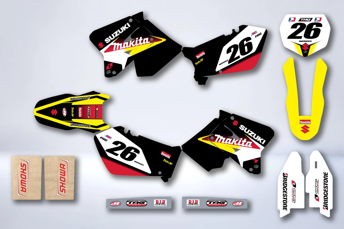 Kit de adhesivos SUZUKI RM 125-250 2001-2012 - HÉRITAGE