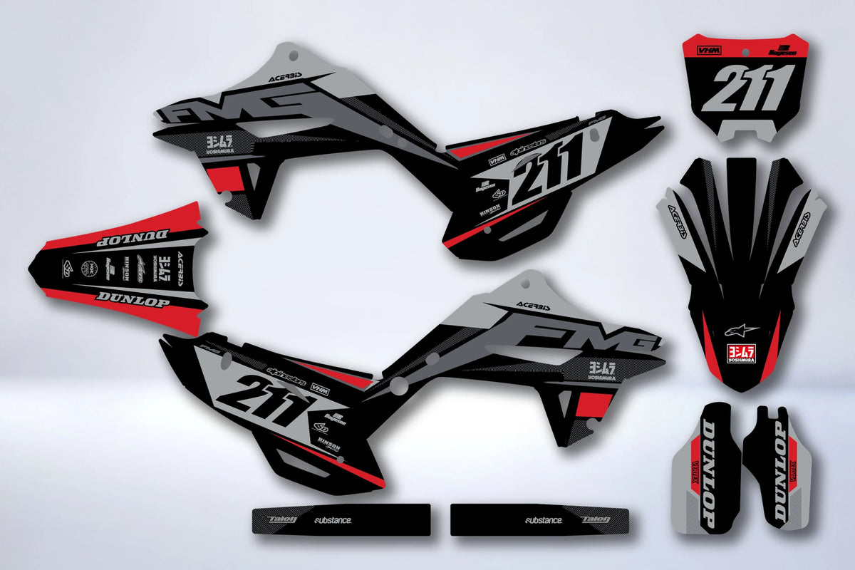 Kit Déco HONDA CR 125 / 250 2002-2012 RESTYLE POLISPORT 2024 - MYRDRIX