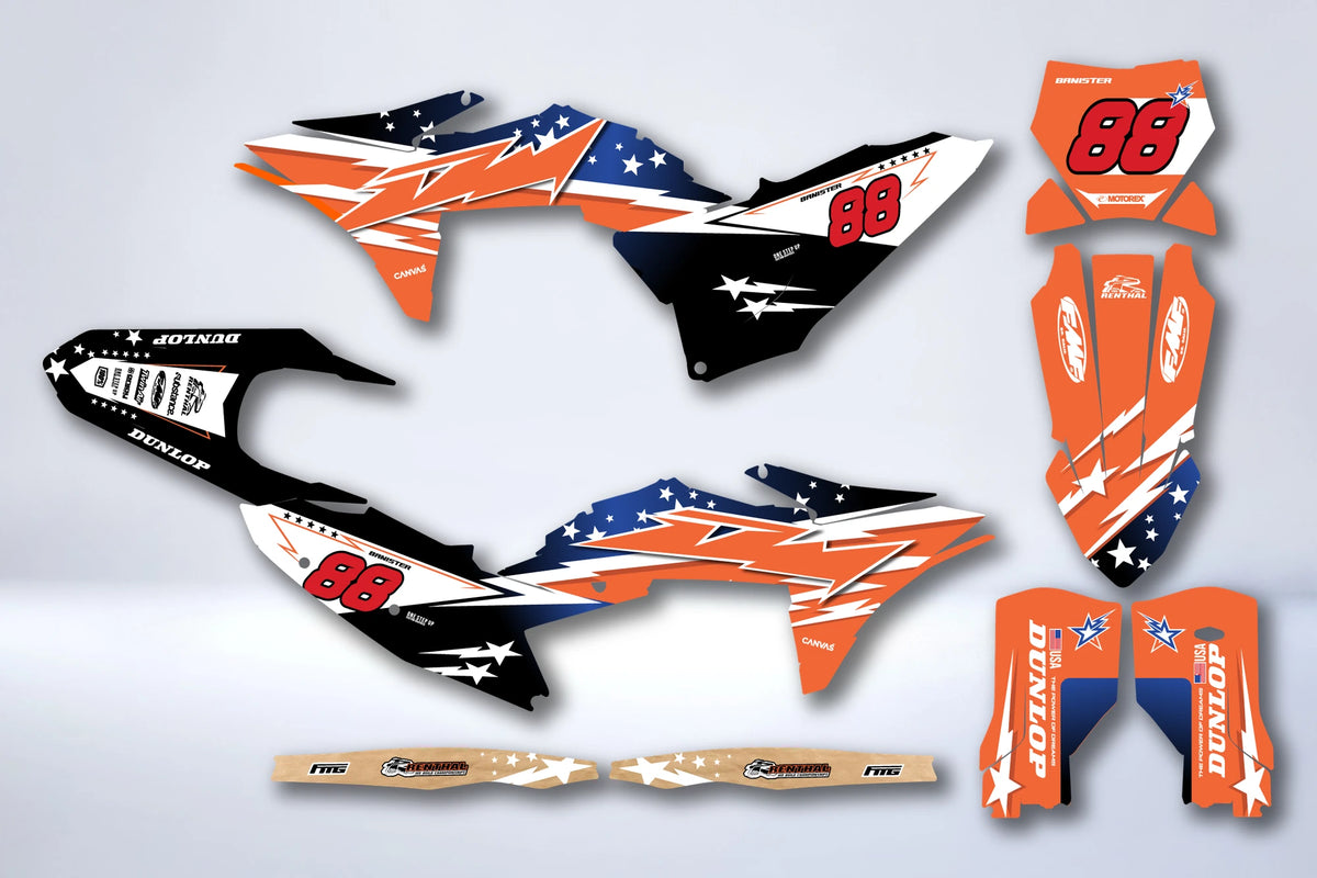 Graphics kit KTM EXC EXC-F SX SX-F 2025-2026 - IROLEX