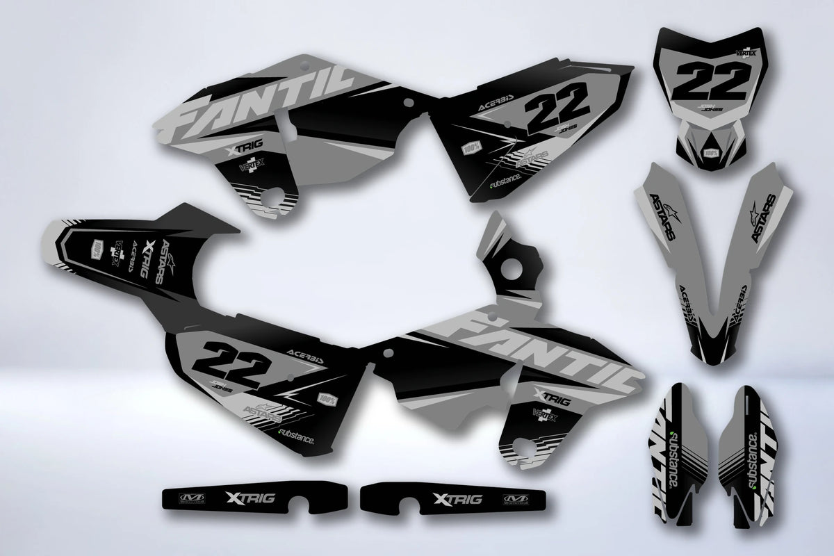 Kit Déco FANTIC XX-XE 125 / 250 2021-2022 - GRAPHITE