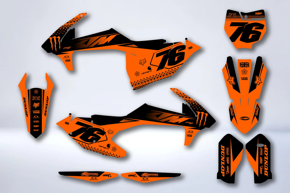 Kit Déco KTM EXC EXC-F SX SX-F 2016-2019 - JORTRIX