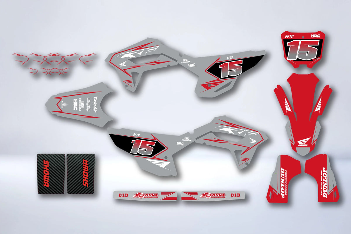 Dekor-Kit HONDA CRF 250 2022-2024 & CRF 450 2021-2024 - HELXIS