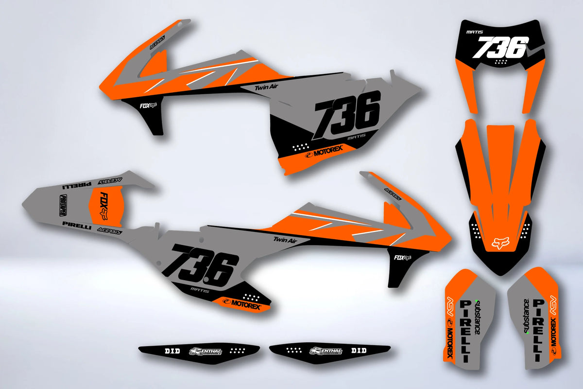 Kit grafiche KTM EXC EXC-F SX SX-F 2016-2019 - SABNYX