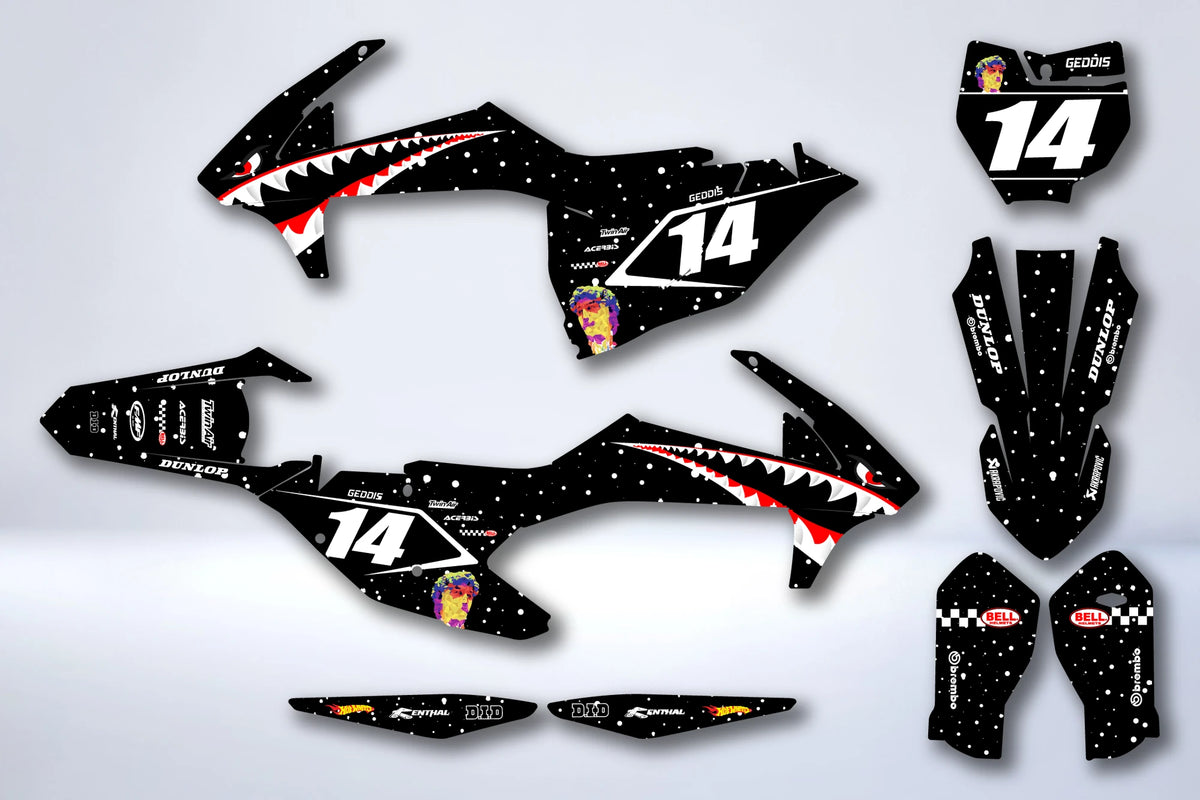 Kit de adhesivos KTM EXC EXC-F SX SX-F 2016-2019 - MUDZOR