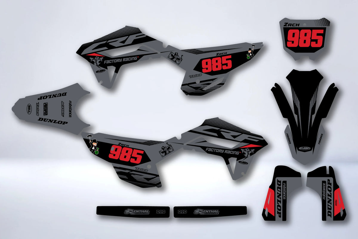 Dekor-Kit HONDA CRF 250 2022-2024 & CRF 450 2021-2024 - PYRFEN