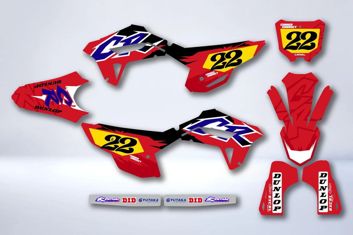 Dekor-Kit HONDA CRF 250 2022-2024 & CRF 450 2021-2024 - GLAGAR