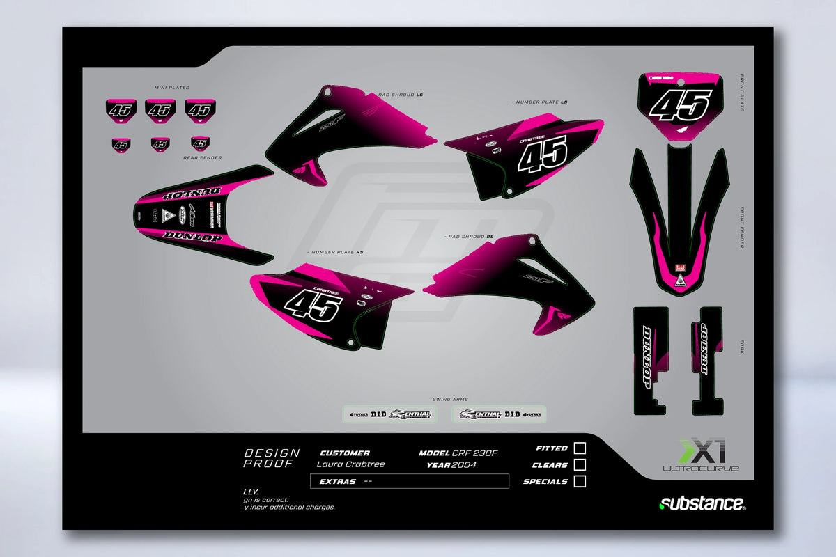 Kit Déco HONDA CRF 150 F / 230 F 2002-2014 - KENMAX