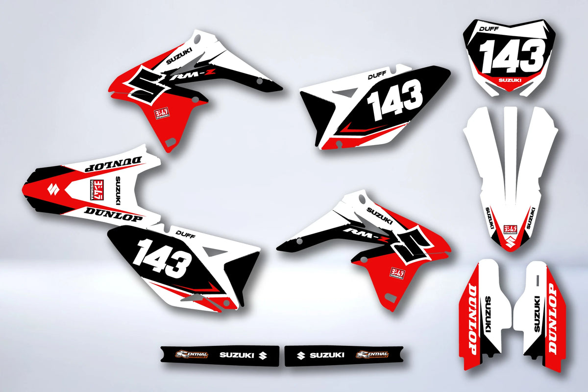 Kit de adhesivos SUZUKI RMZ 250 2010-2018 - ALBÂTRE