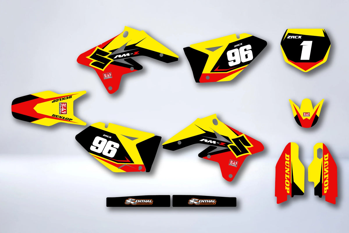 Kit de adhesivos SUZUKI RMZ 250 2007-2009 - SAFRAN