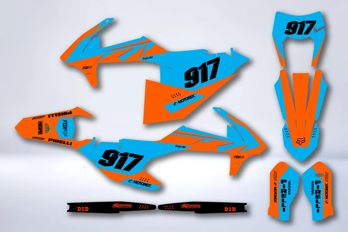 Kit grafiche KTM EXC EXC-F SX SX-F 2016-2019 - KALZOR