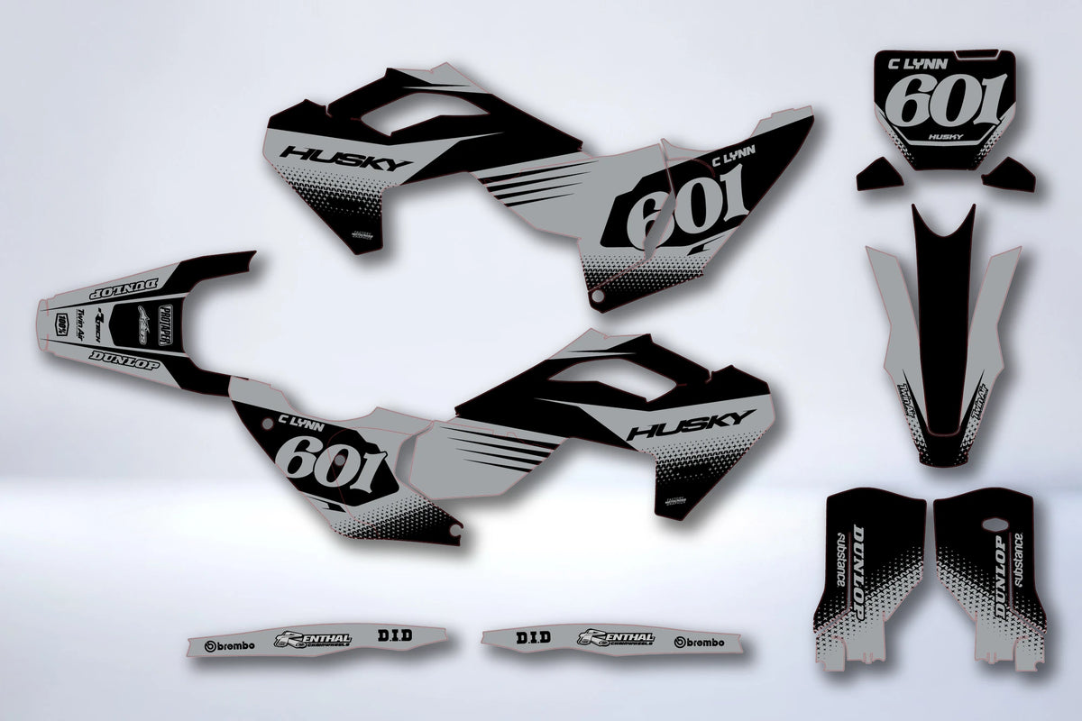 Kit de adhesivos HUSQVARNA FC/TC 2023-2024 & TE/FE 2024-2025 - RIXKANE
