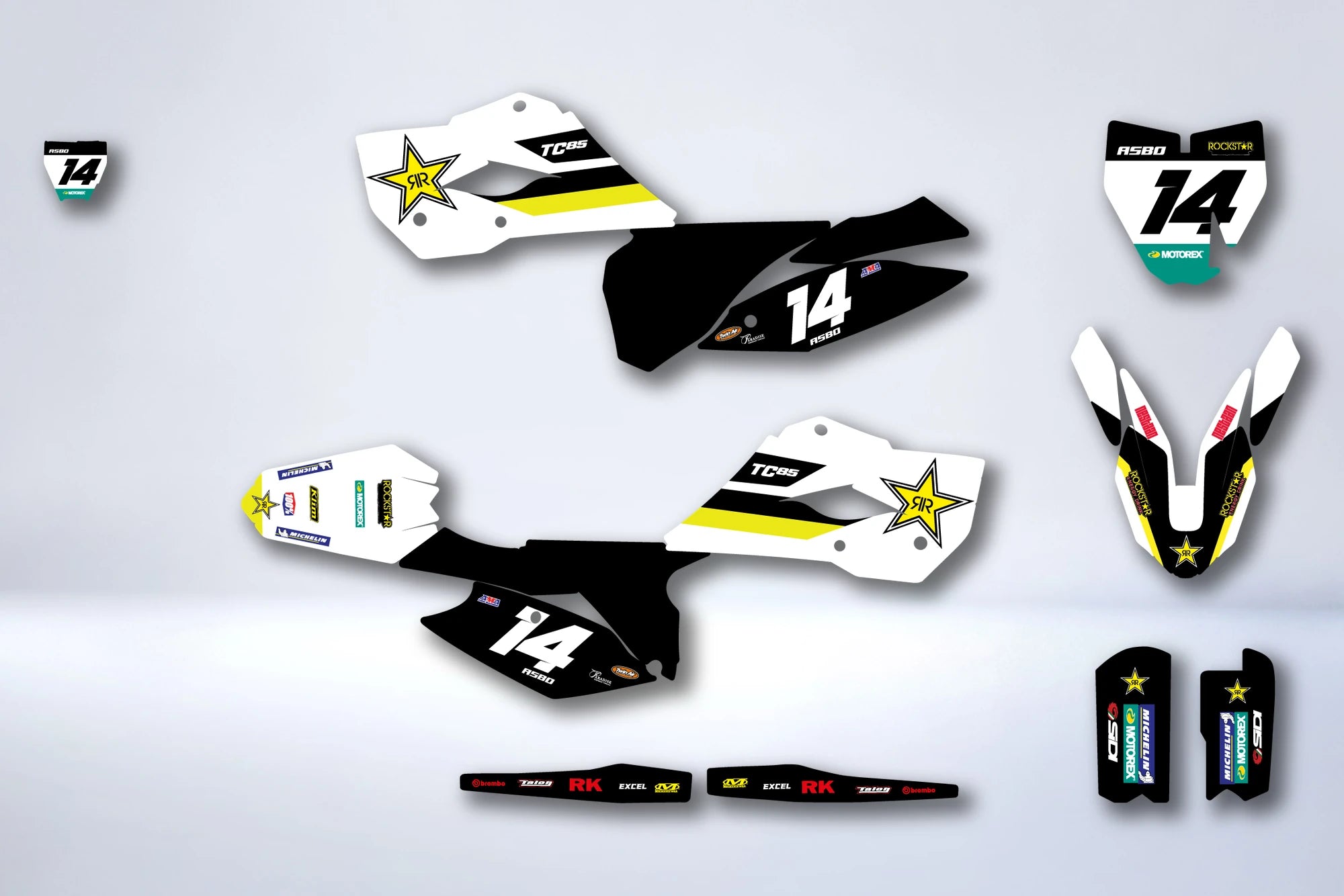 Custom HUSQVARNA TC 85 2014-2017 graphics kit | DecoMotos Custom HUSQVARNA TC 85 2014-2017 graphics kit | DecoMotos