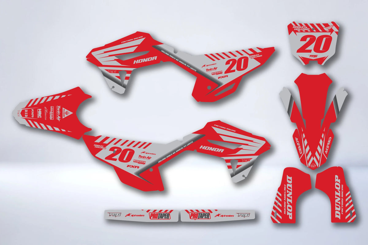 Dekor-Kit HONDA CRF 250 2022-2024 & CRF 450 2021-2024 - SYLDAX