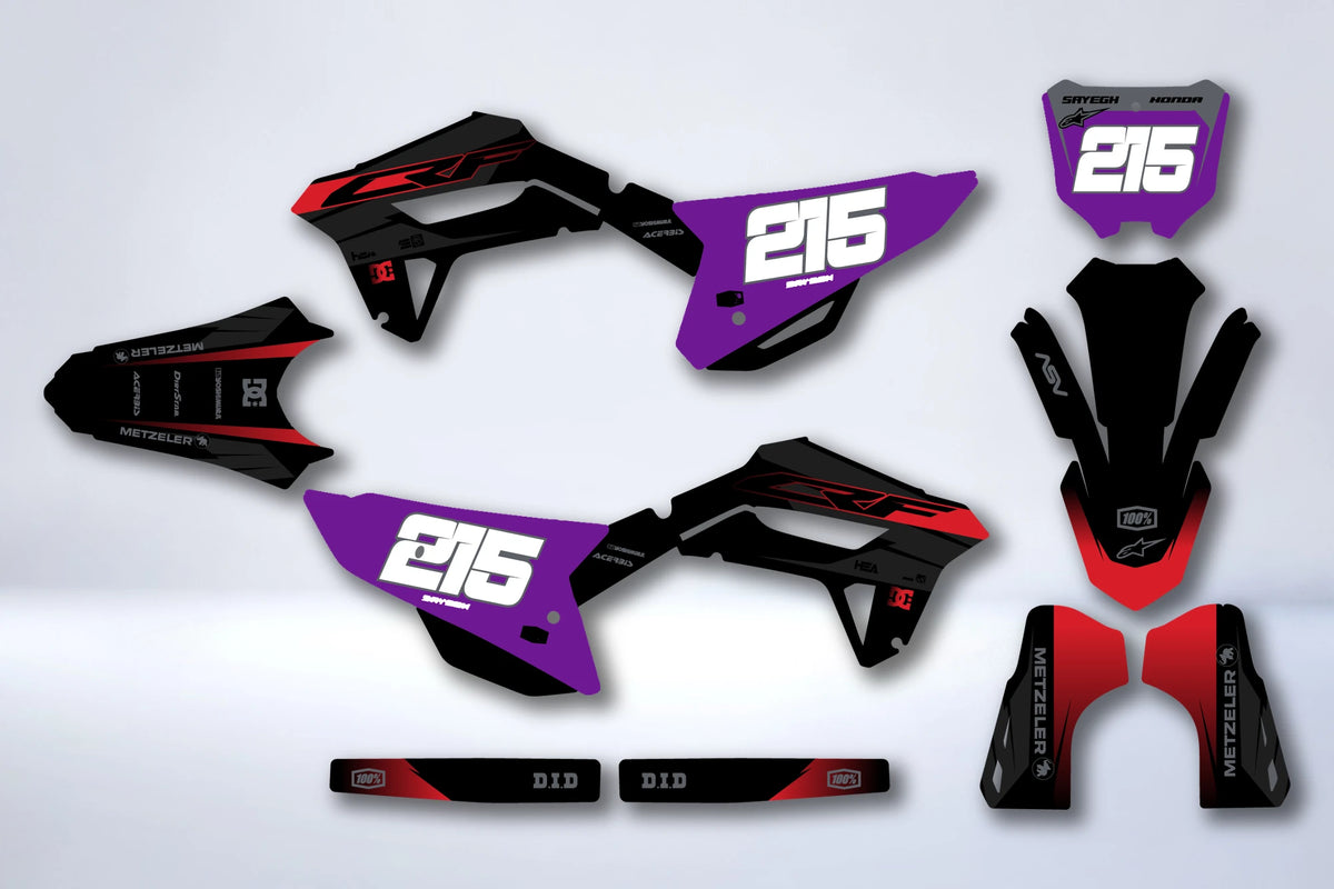 Dekor-Kit HONDA CRF 250 2022-2024 & CRF 450 2021-2024 - BORSYN