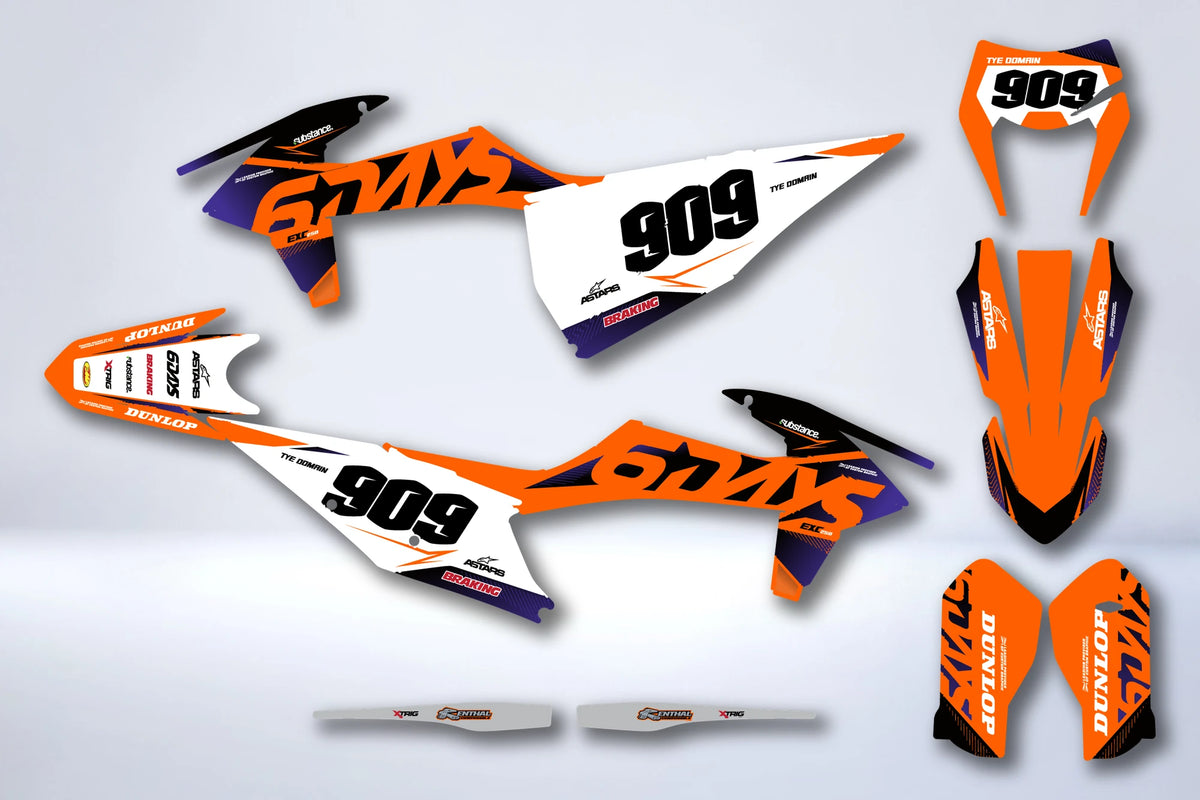 Kit Déco KTM EXC EXC-F SX SX-F 2019-2023 - DELKOR