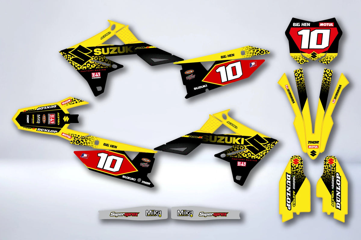 Kit Déco SUZUKI RM-Z 450 2018-2025 & RM-Z 250 2019-2025 - PANTHÈRE