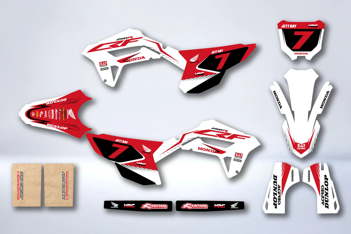 Dekor-Kit HONDA CRF 250 2022-2024 & CRF 450 2021-2024 - QUIMOS