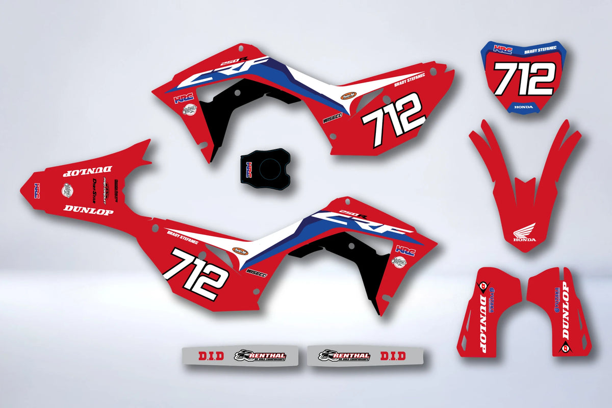 Dekor-Kit HONDA CRF 450 2017-2020 CRF 250 2018-2021 - RIXFEN