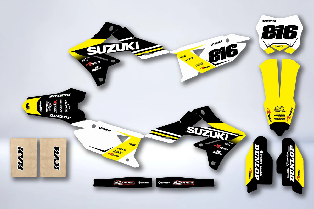 Kit Déco SUZUKI RM-Z 450 2018-2025 & RM-Z 250 2019-2025 - NACRE