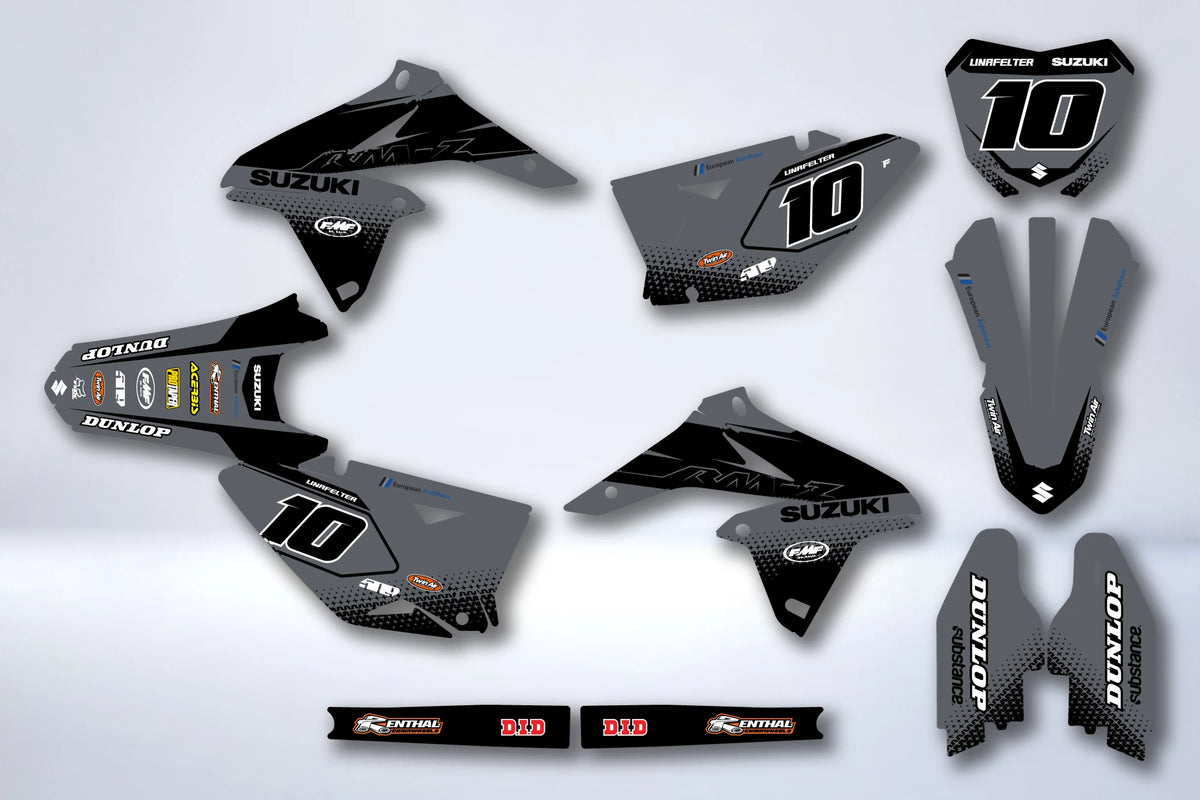 Kit autocolantes SUZUKI RMZ 250 2010-2018 - TITANE