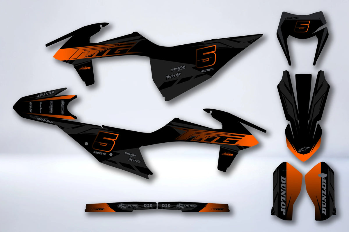 Kit de adhesivos KTM EXC EXC-F SX SX-F 2019-2023 - HELKIS