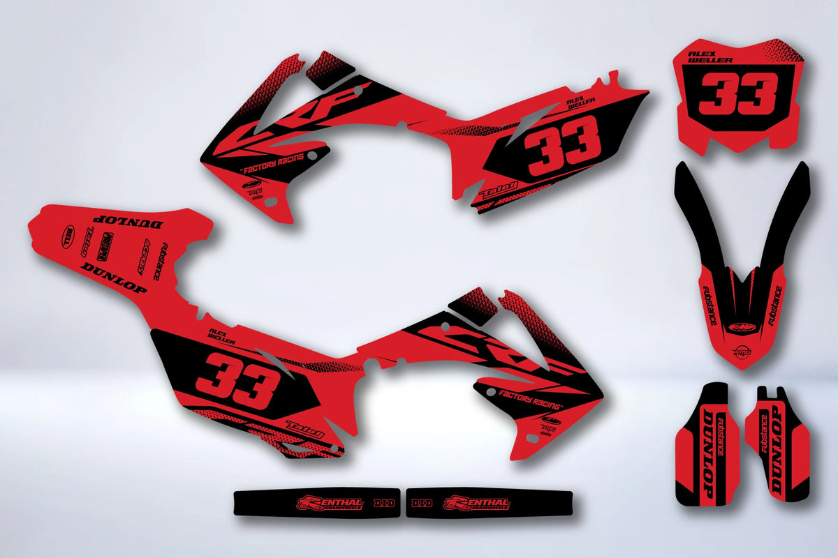 Dekor-Kit HONDA CRF 250-450 (2009-2012) - FYRKIS