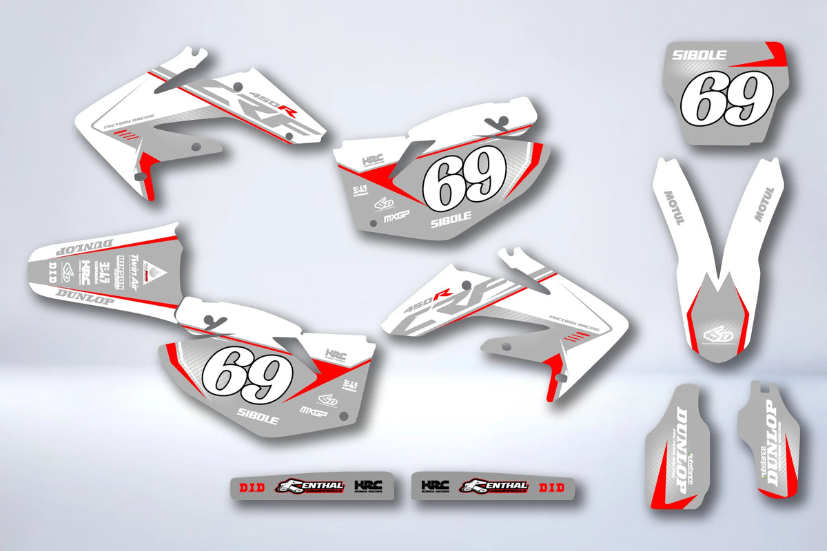 Dekor-Kit HONDA CRF 450 2005-2008 - BORDAX