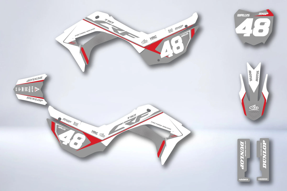 Kit grafiche HONDA CRF 110 F 2019-2026 - ZORKIS