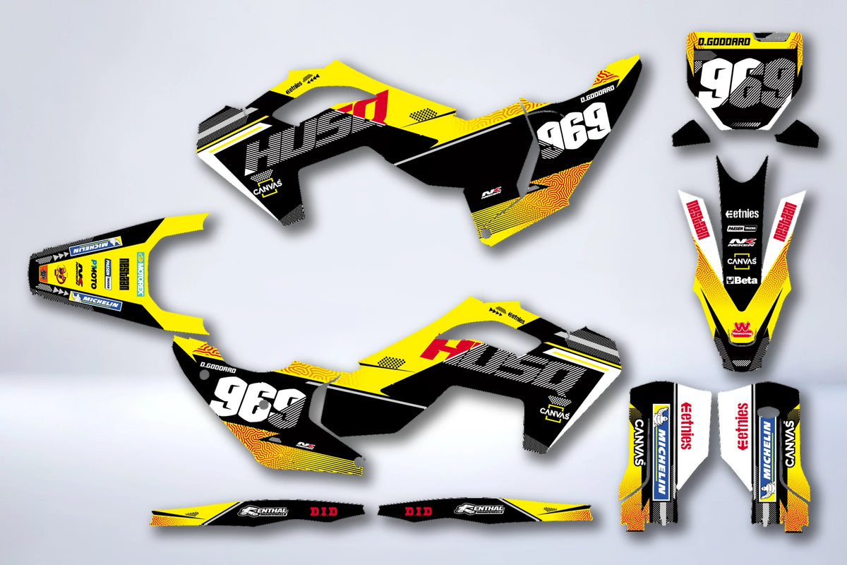 Dekor-Kit HUSQVARNA FC/TC 2023-2024 & TE/FE 2024-2025 - GLALEX